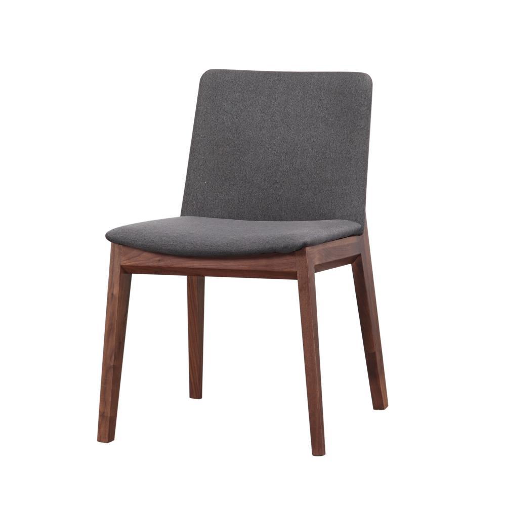 Odilon Grey Fabric Dining Chair (Set of 2) Grey Rustic Edge