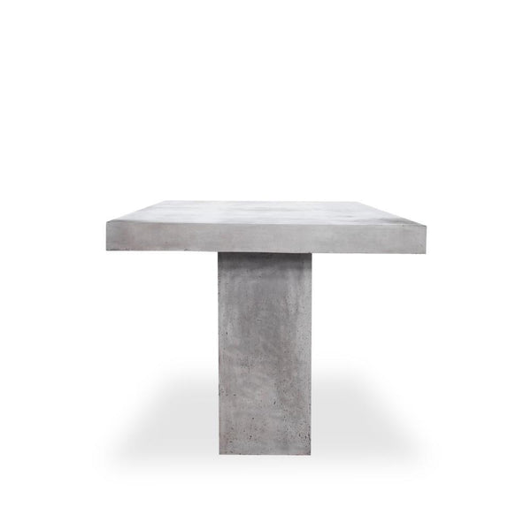 Sinato Outdoor Concrete Table - Rustic Edge