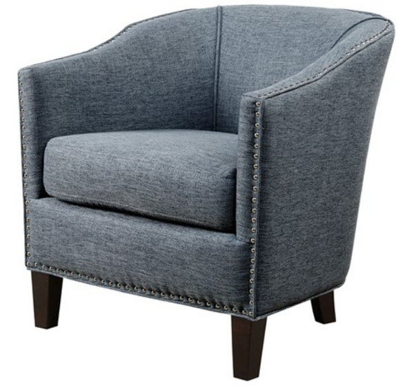 Monte Barrel Arm Chair - Slate Blue
