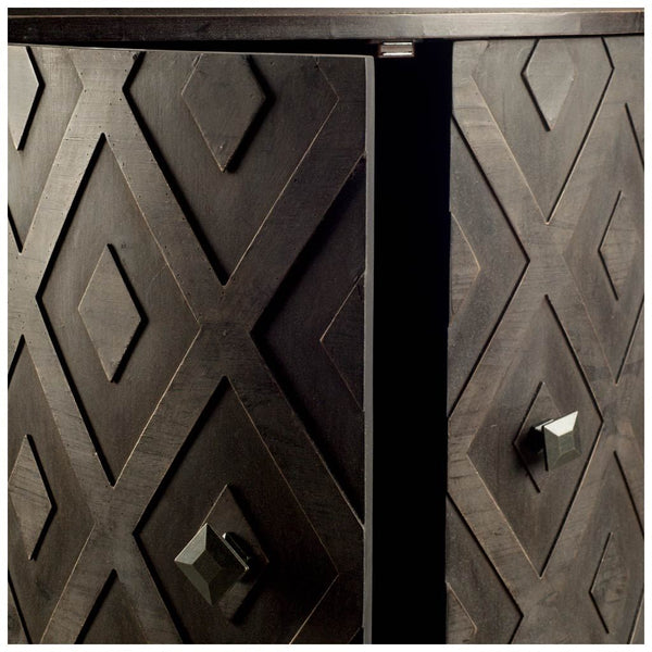 Kenward Demilune Cabinet - Rustic Edge