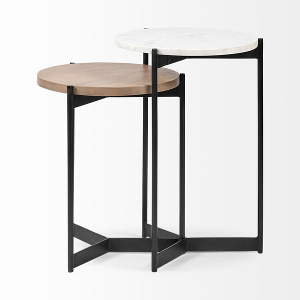 Meadow Nesting Tables - Marble and Wood