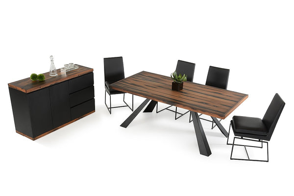 Modrest Norse Modern Ship Wood  Dining Set with Buffet and Chairs by VIG Furniture