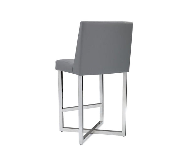 Charlize Counter Stool (Set of 2) - Grey - Rustic Edge