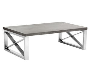 SINCLAIR COFFEE TABLE SEALED CONCRETE