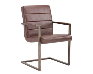 REESE ARMCHAIR VINTAGE COGNAC SET OF 2