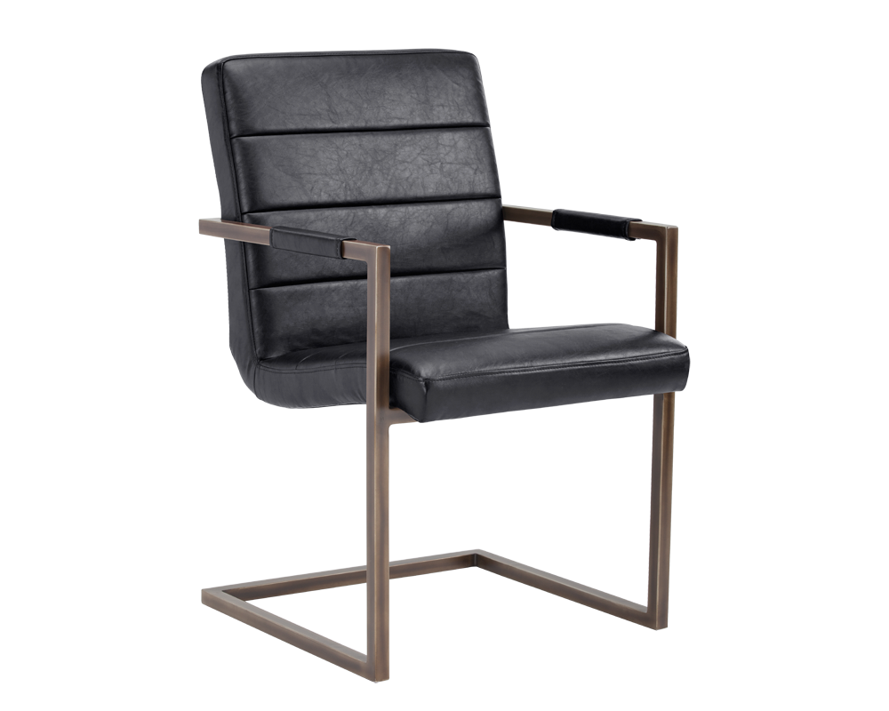 REESE ARMCHAIR BLACK SET OF 2