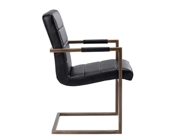 REESE ARMCHAIR BLACK SET OF 2