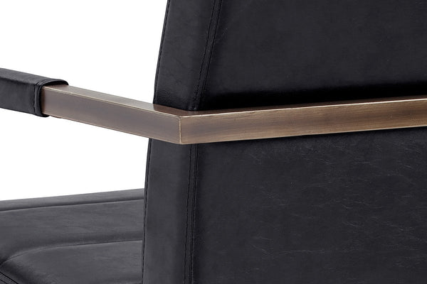 REESE ARMCHAIR BLACK SET OF 2