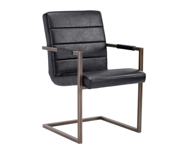 REESE ARMCHAIR BLACK SET OF 2