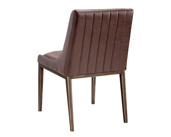 VELDA DINING CHAIR VINTAGE COGNAC SET OF 2