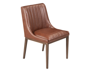VELDA DINING CHAIR VINTAGE COGNAC SET OF 2