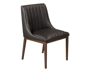 VELDA DINING CHAIR VINTAGE BLACK SET OF 2 Rustic Edge