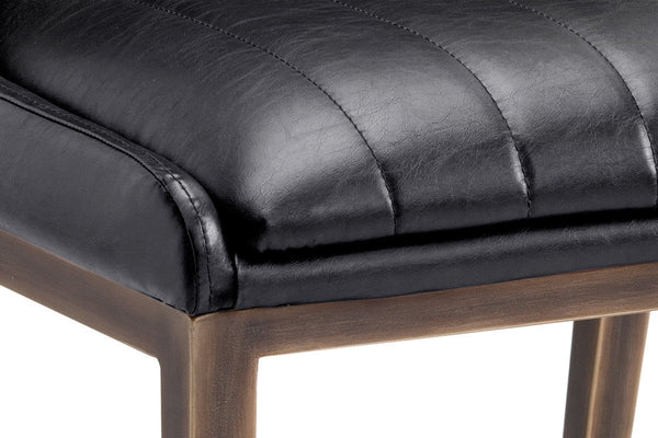 VELDA DINING CHAIR VINTAGE BLACK SET OF 2 Rustic Edge