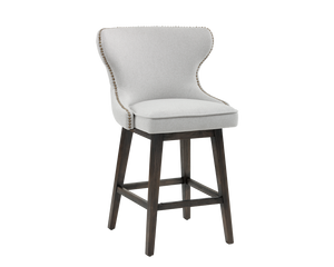 NICKSON SWIVEL COUNTER STOOL LIGHT GREY