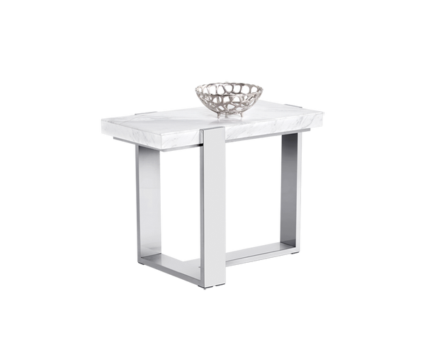 WALFRED END TABLE - MARBLE - Intrustic home decor
