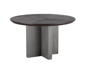 Repalm 51" Round Dining Table -Rustic Edge