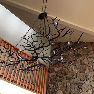 Iron Branches Rainforest Chandelier 14 Lights