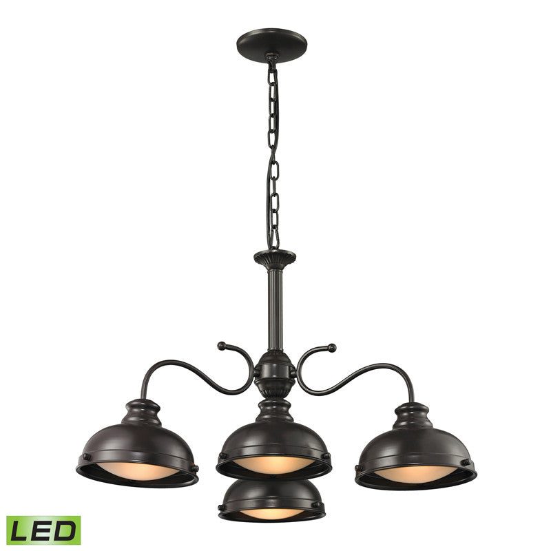Elk Group Henninger Collection 4 light chandelier in Oil Rubbed Bronze 14209/4-LED