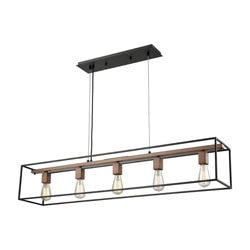 Elk Group Rigby 5 Light Chandelier In Oil Rubbed Bronze & Tarnished Brass 14463/5