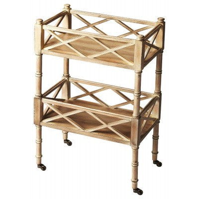 Butler Masterpiece Mobile Server in Olive Ash Burl 1565101 - Rustic Edge