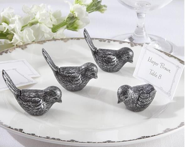 Antique Bird Place Card Holders (Set of 4) Kate Aspen - Rustic Edge