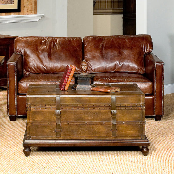 Alik Trunk Coffee Table - Rustic Edge