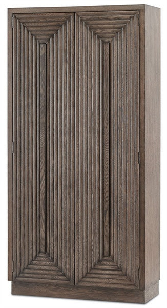 Morombe Tall Rustic Oak Cabinet 3000-0018