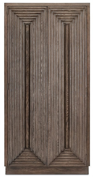 Morombe Tall Rustic Oak Cabinet 3000-0018