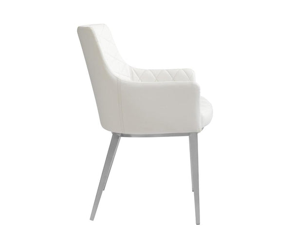 BRYSTON ARMCHAIR WHITE SET OF TWO - Rustic Edge