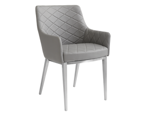 BRYSTON ARMCHAIR GREY SET OF TWO - Rustic Edge