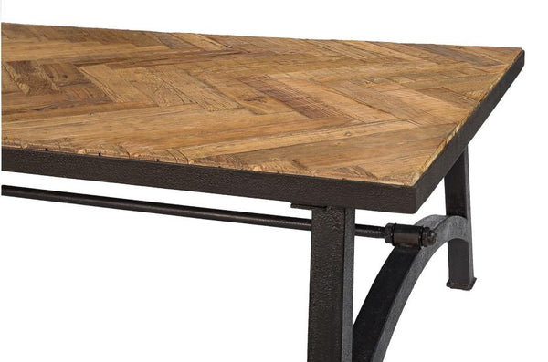 Laramie Reclaimed Parquet Coffee Table - Rustic Edge