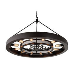 Elk Group Chronology 12 Light Chandelier In Oil Rubbed Bronze 32237/12