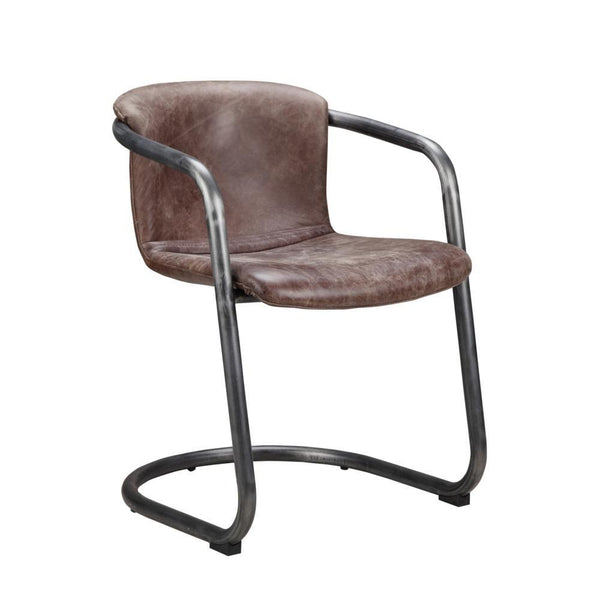 Olivie Leather Dining Chair - Rustic Edge