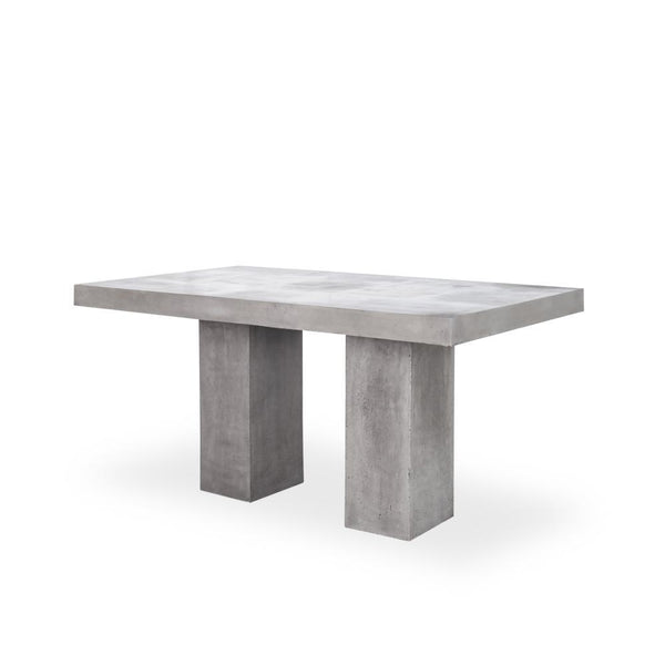 Sinato Outdoor Concrete Table - Rustic Edge