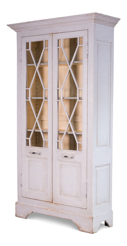 Ruth-Elm Traditional Style 55" Bookcase - Grey