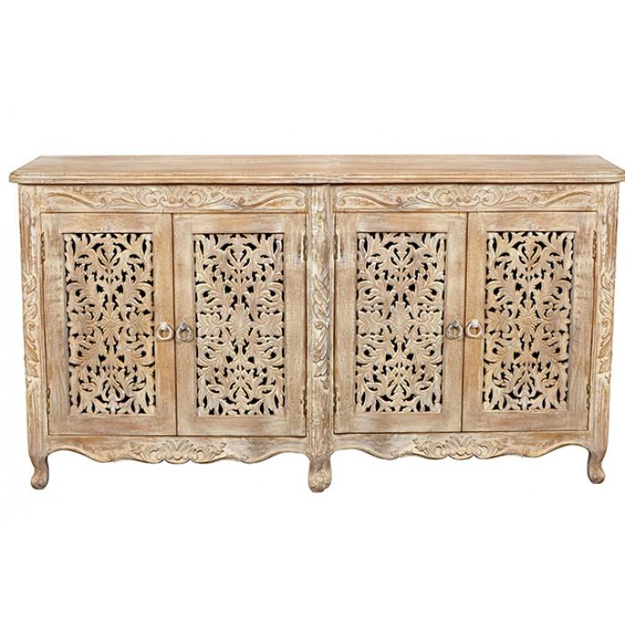 Northcliff 4 Door Buffet Whitewash - Rustic Edge
