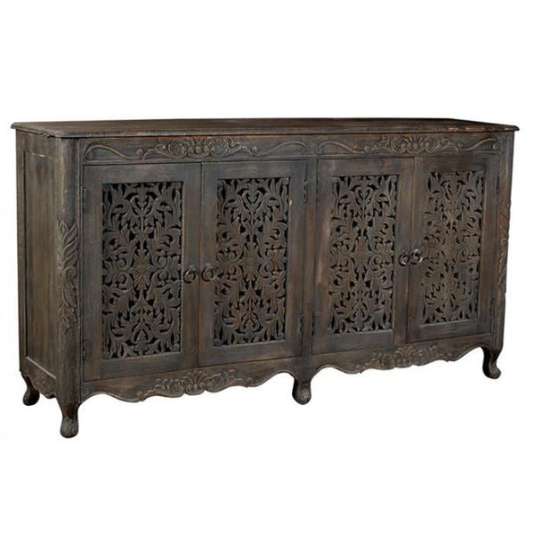 Northcliff 4 Door Antique Ebony Buffet