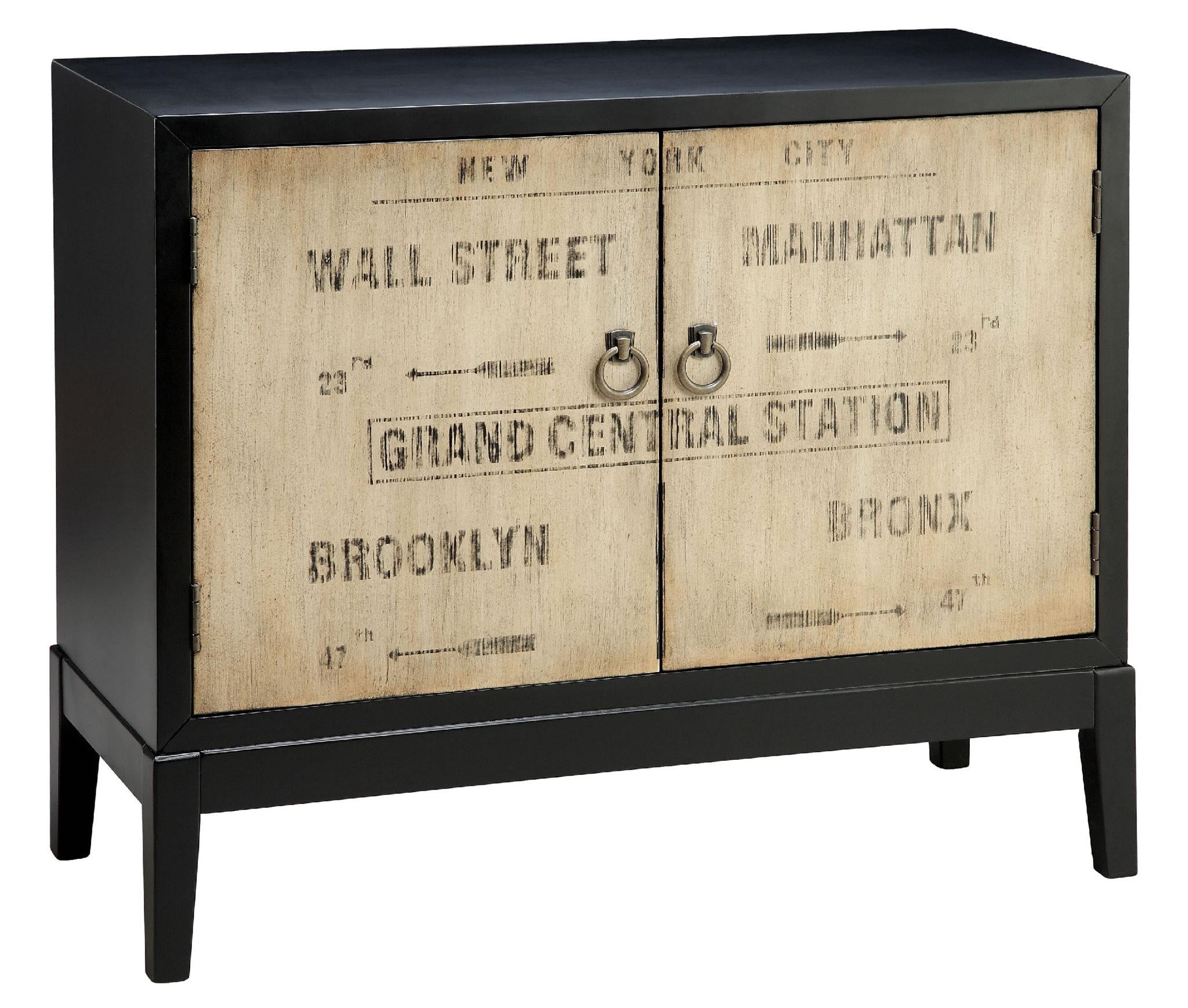 Old World Farmhouse Station Accent Cabinet-Rustic Edge