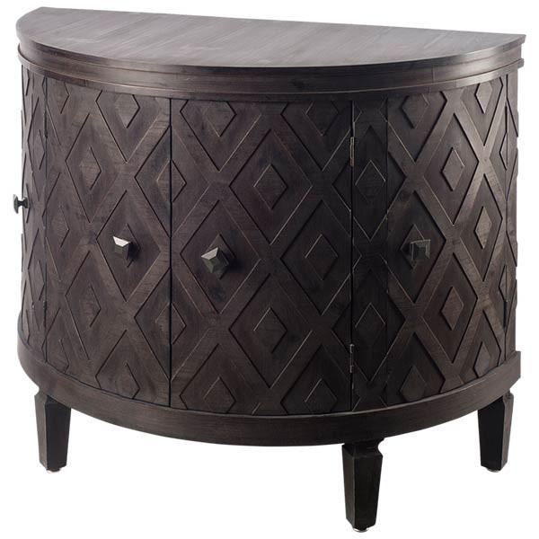 Kenward Demilune Cabinet - Rustic Edge