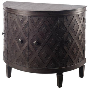Kenward Demilune Cabinet - Rustic Edge