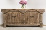 Rustic Brown 4 drawer Buffet/Sideboard 102" Reclaimed Pine Wood