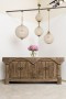 Rustic Brown 4 drawer Buffet/Sideboard 102" Reclaimed Pine Wood