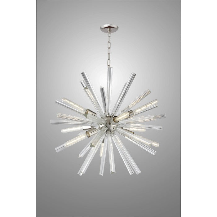 Waldo Modern Crystal Globe Chandelier - Rustic Edge