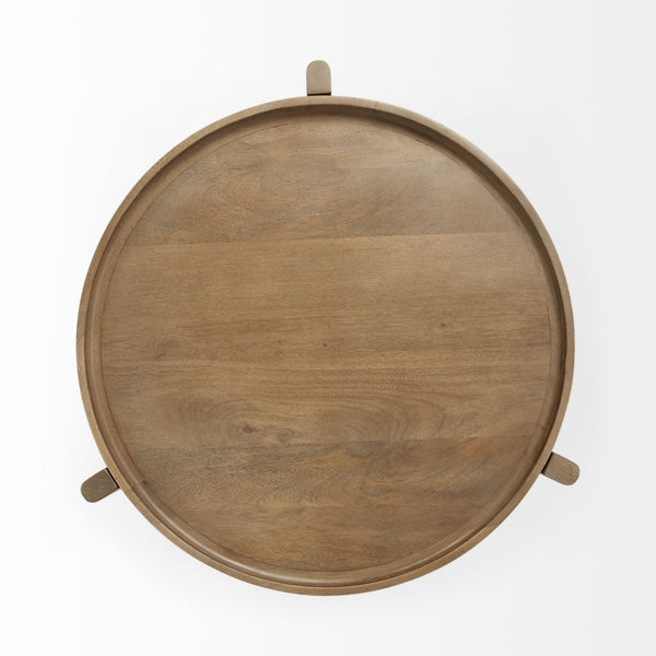 Reveal Round Mid Century Accent Table