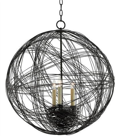 Nido Orb Chandelier Wrought iron Next like Globe 9000-0028