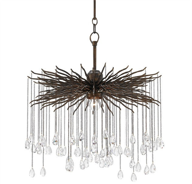 Fen Single Bulb Cupertino Chandelier- Currey & Co 9000-0198