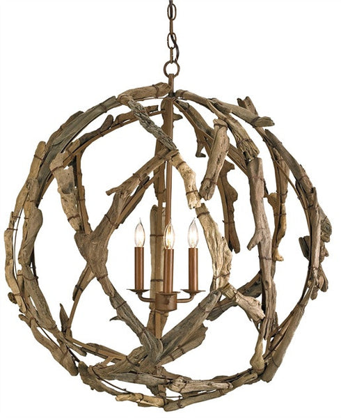 Driftwood Orb Chandelier 9078