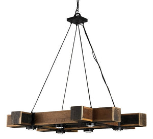 Dockyard Chandelier Reclaimed wood 9429