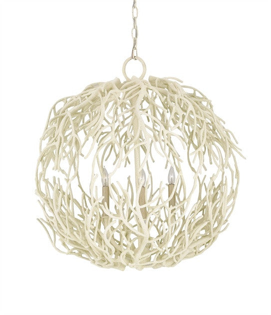 Eventide Sphere Chandelier White Wash Branch 9501