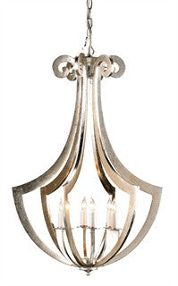 Silver Leaf Venus Chandelier 9639 - Currey & Co.